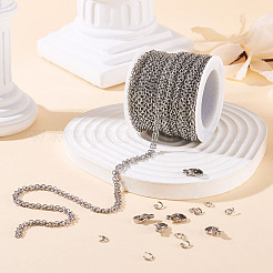 DIY 304 Stainless Steel Cable Chain Bracelets/Neckalaces Making Kits&nbsp;DIY-TA0011-27A