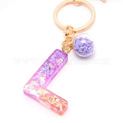 Resin Keychains&nbsp;KEYC-WH0020-12L