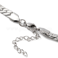 Non-Tarnish 304 Stainless Steel Cuban Link Chain Necklace&nbsp;NJEW-K249-01A-P