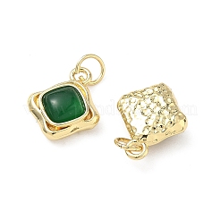 Natural Green Onyx Agate(Dyed & Heated) Pendants&nbsp;KK-C252-14G-01