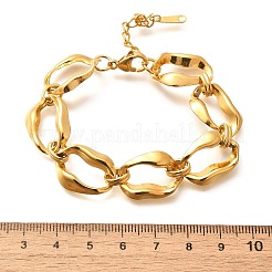 304 Stainless Steel Link Chain Bracelets for Women&nbsp;BJEW-R012-01G