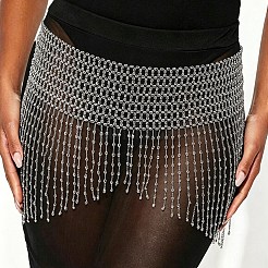 Summer Beach Plastic Mesh Tassel Skirt Body Chains for Sexy Bikini&nbsp;WG0979A-02