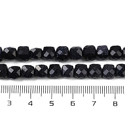 Synthetic Blue Goldstone Beads Strands&nbsp;G-H078-C47-6mm