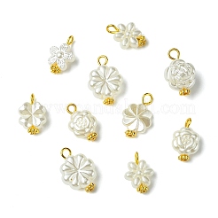70Pcs 7 Styles Acrylic Imitation Pearl Pendants&nbsp;PALLOY-CJ00172