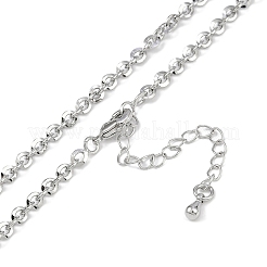 Rack Plating Brass Cable Chain Necklaces for Women&nbsp;NJEW-K382-11P