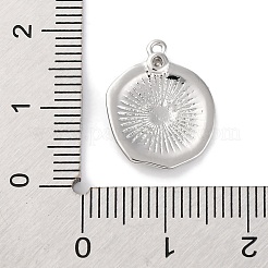 Brass Pendants With Clear Cubic Zirconia&nbsp;KK-S403-05P