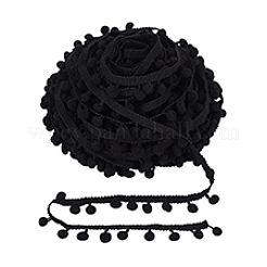 Nylon Pom Pom Ball Tassel Lace Ribbon&nbsp;DIY-WH0580-31B