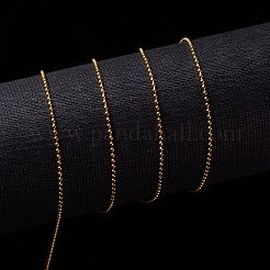 3.28 Feet Handmade Ion Plating(IP) 304 Stainless Steel Ball Chains&nbsp;X-STAS-F136-15G-10m