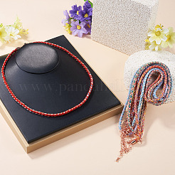 8Pcs 8 Colors 3.5MM Round Nylon Cotton Cord Necklace Making&nbsp;NJEW-TA0001-26RG
