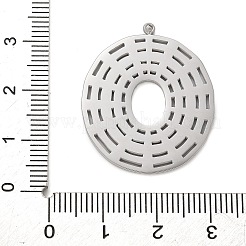 Hollow 304 Stainless Steel Pendants&nbsp;STAS-L022-501P