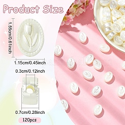 120Pcs ABS Plastic Imitation Pearl Beads&nbsp;FIND-YW0010-68