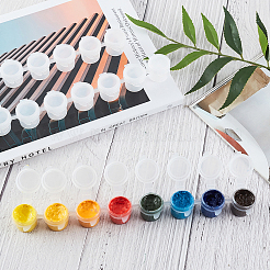 Plastic Paint Pots Strips&nbsp;CON-PH0001-84