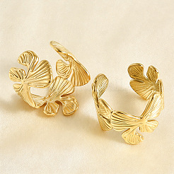 304 Stainless Steel Open Cuff Rings&nbsp;WL7207-2