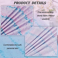 Fish Scale Pattern Polyester-Cotton Fabric&nbsp;DIY-WH0430-114C