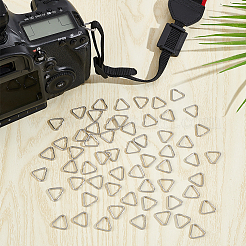 60Pcs 304 Stainless Steel Adjuster Triangle Double Buckles&nbsp;STAS-UN0059-55