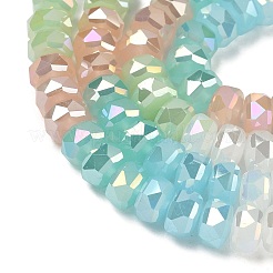 Electroplate Transparent Glass Beads Strands&nbsp;EGLA-K015-17