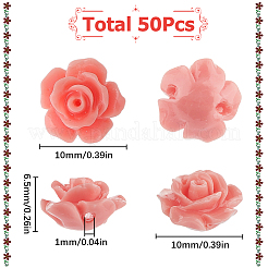 50Pcs Synthetic Coral Beads&nbsp;CORA-SC0001-02