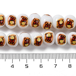 Printing Glass Beads for Necklaces Bracelets Making&nbsp;GLAA-B020-02A-01