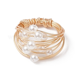 Copper Wire Wrapped Finger Rings&nbsp;RJEW-JR00684