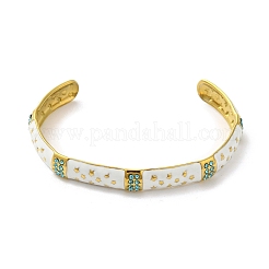 304 Stainlee Steel Enamel Open Cuff Bangles&nbsp;BJEW-Z063-01A