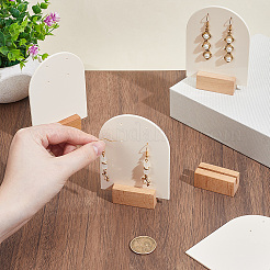 4 Bags Arch Shaped Acrylic Couple Earring Display Stands&nbsp;EDIS-SC0001-15A