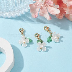 Flower Shell Pearl Pendant Decorations&nbsp;HJEW-TA00106
