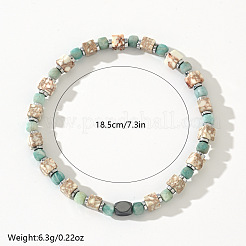 Natural Mixed Gemstone Beads Stretch Bracelets for Men&nbsp;RE8407