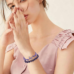 1Pc Natural Amethyst Round Beads Stretch Bracelets&nbsp;BJEW-PA0001-14