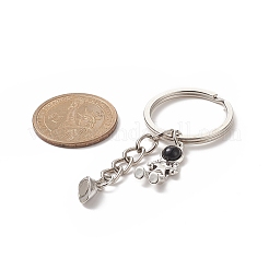 Baking Paint Alloy Astronaut Pendant Keychain&nbsp;KEYC-JKC00452