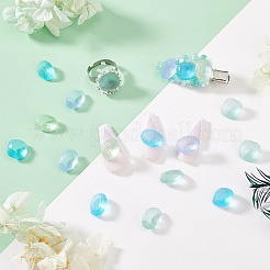 30Pcs 2 Styles Frosted Glass Rhinestone Cabochons&nbsp;FIND-PH0021-95