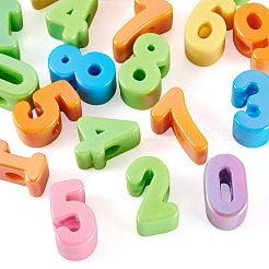20Pcs 10 Styles UV Plating Opaque Acrylic Beads&nbsp;SACR-TA0001-76