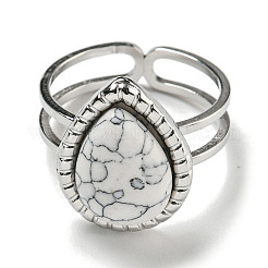 304 Stainless Steel Open Cuff Rings&nbsp;RJEW-C079-15P-01