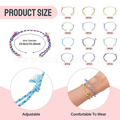 36Pcs 12 Colors Polycotton Cord Bracelets Making&nbsp;BJEW-TAC0054