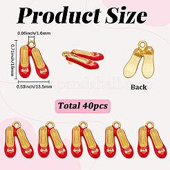 40Pcs Alloy Enamel Pendants&nbsp;FIND-SC0025-50
