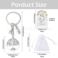 18Pcs Alloy Keychains&nbsp;KEYC-YW00238