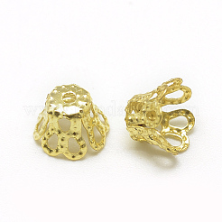 Plated Iron Bell Filigree Bead Caps&nbsp;X-IFIN-S696-45G