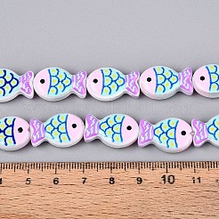Dyed & Heated Glass Enamel Beads&nbsp;GLAA-T023-45B