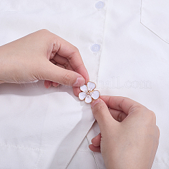 6Pcs 3 Styles Flat Round & Flower Alloy Cufflinks&nbsp;FIND-ME0004-46