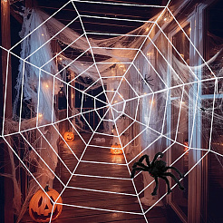 Cotton Spider Web for Holiday Party Decorations&nbsp;DIY-WH20048-056D