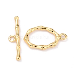 Rack Plating Brass Toggle Clasps&nbsp;KK-B036-07G