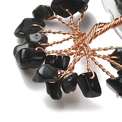 Natural & Synthetic Gemstone Chips Tree of Life Decorations&nbsp;DJEW-Z007-02