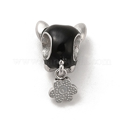 304 Stainless Steel Enamel European Beads&nbsp;STAS-G308-03P