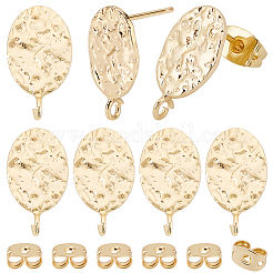 20Pcs Brass Stud Earring Findings&nbsp;KK-BBC0022-81