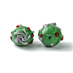 Handmade Bumpy Lampwork Beads&nbsp;FOIL-B001-08C