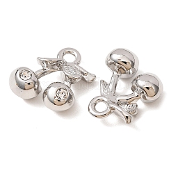 Alloy Crystal Rhinestone Pendants&nbsp;RB-CBAD317-01P