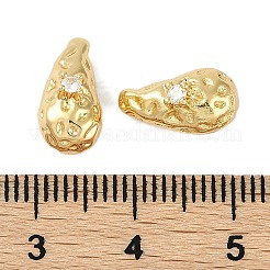 Brass Micro Pave Cubic Zirconia Charms&nbsp;KK-P283-27B-G