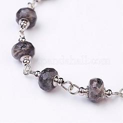 Handmade Labradorite Beaded Chains&nbsp;AJEW-JB00267-01