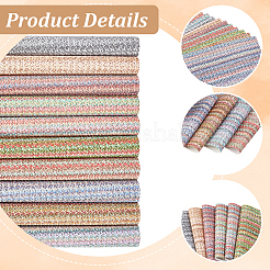 10Pcs 10 Colors PVC Imitation Leather Sheets Fabric&nbsp;DIY-CL0001-97B