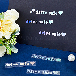 Laser PVC Drive Safe Self Adhesive Car Stickers&nbsp;STIC-WH0013-09B