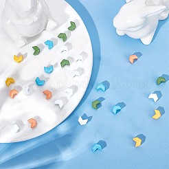 50pcs 5 colors Spray Painted Alloy Multi-Strand Links&nbsp;FIND-CN0001-13